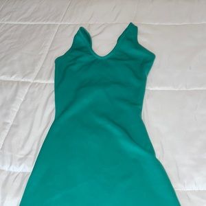 Custom made green maxi dress